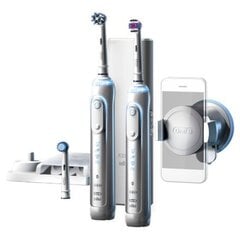 Oral-B Toothbrush PRO 8900 Electric Rechargeable, Silver, Sonic technology, Operating time 48 min, Number of brush heads included 3 hind ja info | Elektrilised hambaharjad | kaup24.ee