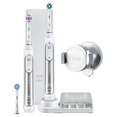 Oral-B Toothbrush PRO 8900 Electric Rechargeable, Silver, Sonic technology, Operating time 48 min, Number of brush heads included 3 hind ja info | Elektrilised hambaharjad | kaup24.ee