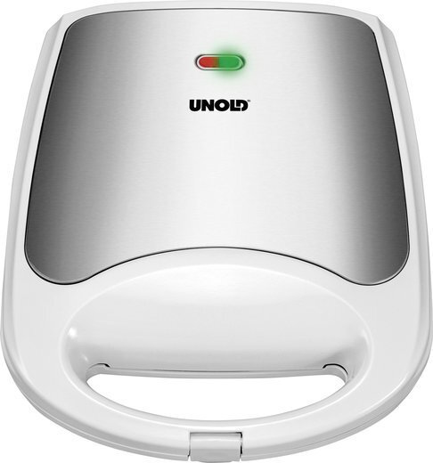 UNOLD 48480 Sandwich Toaster, 1100W, 1.5L, Stainless steel/White hind ja info | Võileivagrillid | kaup24.ee