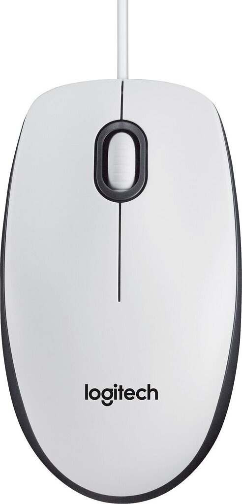 Logitech M100, valge hind ja info | Hiired | kaup24.ee