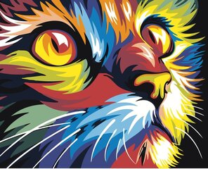 Kартины по номерам "Яркий котенок" 40x50 G цена и информация | Живопись по номерам | kaup24.ee