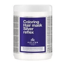 Окрашивающая маска для волос Kallos Coloring Silver Reflex Hair Mask, 1000 мл цена и информация | Средства для укрепления волос | kaup24.ee