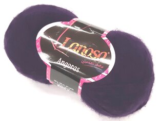 Нитки для вязания Lanos Angora 100г, цвет фиолетовый 813V цена и информация | Принадлежности для вязания | kaup24.ee