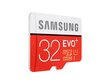 Mälukaart Samsung MicroSDHC Evo+ 32GB Class 10 With adapter цена и информация | Mobiiltelefonide mälukaardid | kaup24.ee