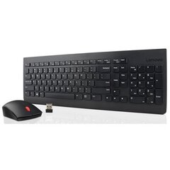 Juhtmevaba klaviatuur + hiir Lenovo 4X30M39500, Leedu, must hind ja info | Klaviatuurid | kaup24.ee
