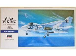 Сборная модель для склеивания Hasegawa - S-3A Viking (U.S. Navy Anti-Submarine Aircraft), 1/72, 00537 цена и информация | Конструкторы и кубики | kaup24.ee