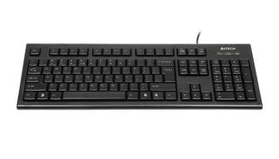 A4Tech клавиатура KR-85, Standard, Wired, Keyboard layout LT/EN цена и информация | Клавиатура с игровой мышью 3GO COMBODRILEW2 USB ES | kaup24.ee