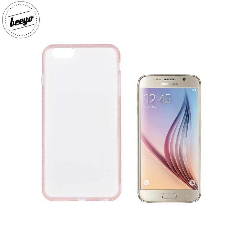 Beeyo Diamond Frame Samsung Galaxy S6 roosa (GSM024220) цена и информация | Telefoni kaaned, ümbrised | kaup24.ee