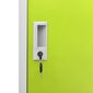 vidaXL Riidekapp, hall ja roheline, 90x45x92,5cm, teras hind ja info | Kapid | kaup24.ee