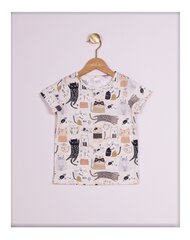 Tüdrukute t-särk kassimustriga hind ja info | Tüdrukute särgid | kaup24.ee