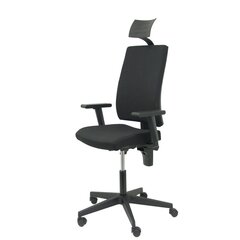 Офисный кресло с подголовником Lezuza Piqueras y Crespo 322NECC, черный цена и информация | Офисные кресла | kaup24.ee