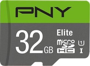 PNY MicroSDHC 32GB (+SD адаптер) цена и информация | Карты памяти | kaup24.ee