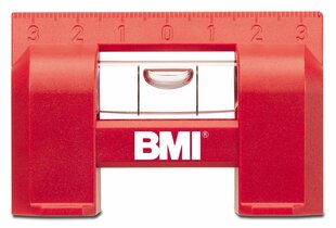 Пластиковый уровень для розеток с магнитом BMI, 70 мм цена и информация | Механические инструменты | kaup24.ee