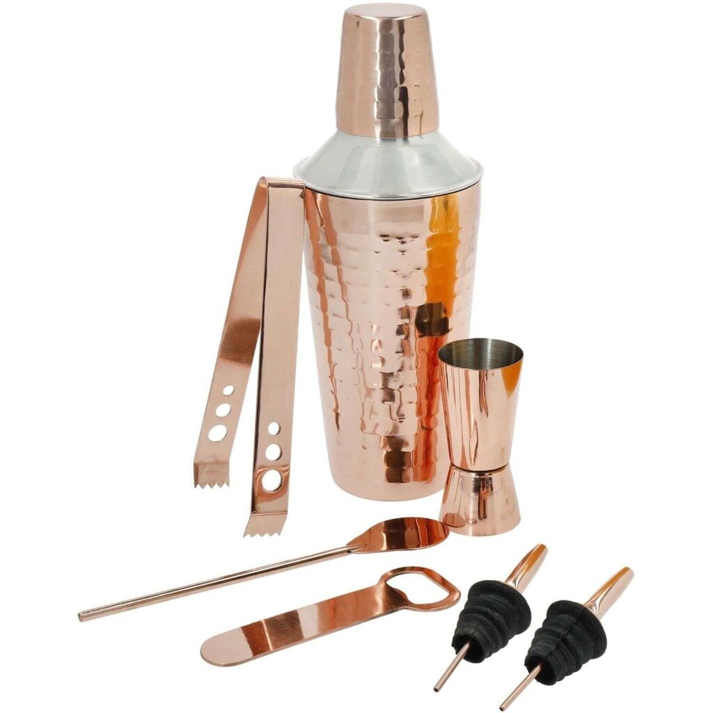 Kokteili valmistamise komplekt 'copper' BarCraft, 750 ml 7 osa hind ja info | Köögitarbed | kaup24.ee