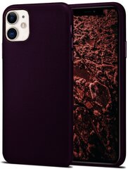 Защитный чехол для Apple iPhone 11, экокожа, веганская кожа, purple (maroon) цена и информация | Чехлы для телефонов | kaup24.ee