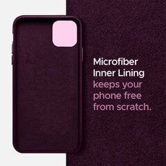 Защитный чехол для Apple iPhone 11, экокожа, веганская кожа, purple (maroon) цена и информация | Чехлы для телефонов | kaup24.ee