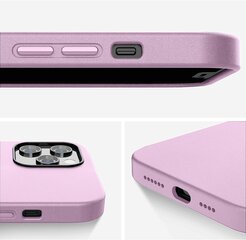 Защитный чехол для Apple iPhone 12/12 Pro, экокожа, веганская кожа, purple lavanda цена и информация | Чехлы для телефонов | kaup24.ee