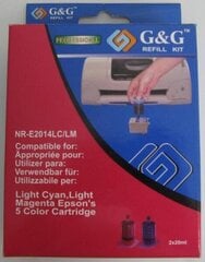 G&G Epson Tindi täitekomplekt NR-E2014LC/LM - hind ja info | Tindiprinteri kassetid | kaup24.ee