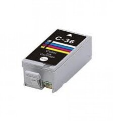 Аналог чернильного картриджа G&G Canon CLI-36C CLI-36 C Pixma IP100 Pixma mimi 260 320 цена и информация | Картриджи для струйных принтеров | kaup24.ee
