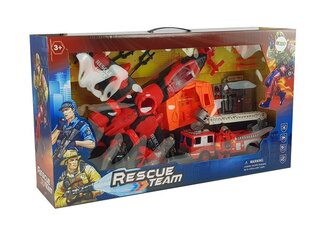 Комплект пожарной машины с аксессуарами, красный цена и информация | Игрушки для мальчиков | kaup24.ee