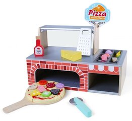Деревянный набор игрушек Кухня для пиццы Ecotoys цена и информация | Игрушки для девочек | kaup24.ee