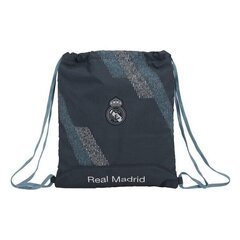 Сумка-рюкзак на шнурках Real Madrid C.F. Gris Oscuro цена и информация | Школьные рюкзаки, спортивные сумки | kaup24.ee