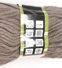 Нитки для вязания Lanoso Zerda 100г; цвет коричневый 969 цена и информация | Принадлежности для вязания | kaup24.ee