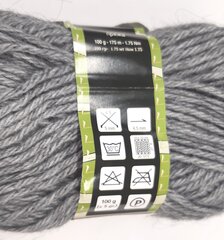 Нитки для вязания Lanoso Zerda 100г; цвет светло-серый 953P цена и информация | Принадлежности для вязания | kaup24.ee