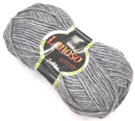 Нитки для вязания Lanoso Zerda 100г; цвет светло-серый 953P цена и информация | Принадлежности для вязания | kaup24.ee
