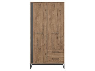 Шкаф BRW Luton 2D2S, коричневый/серый цена и информация | Шкафы | kaup24.ee