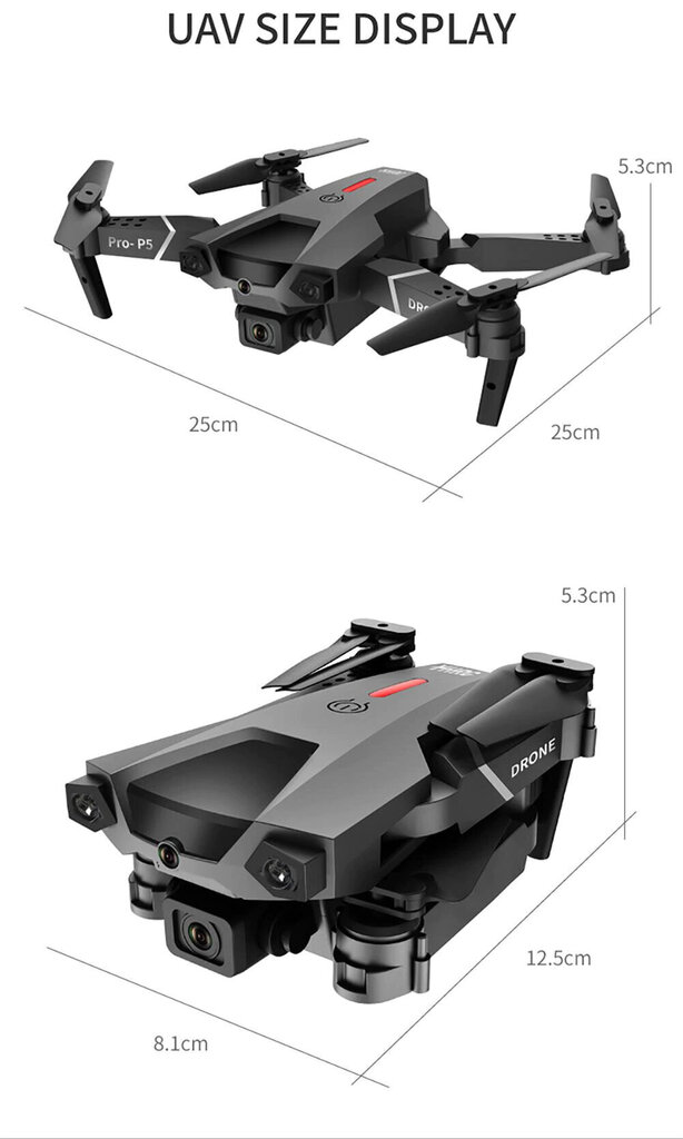 P5 droon 4K hind ja info | Droonid | kaup24.ee