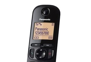 Panasonic KX-TGC212FXB Cordless phone, Black цена и информация | Стационарные телефоны | kaup24.ee