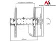 MACLEAN UCHWYT DO TELEWIZORA 32-55" MC-665 CZARNY DO 40KG MAX VESA 400X400 цена и информация | Teleri seinakinnitused ja hoidjad | kaup24.ee