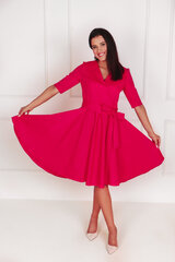 Молодежное платье из хлопка розового цвета длины миди с карманами цена и информация | Платье | kaup24.ee