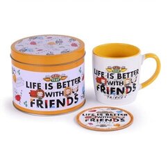 Набор кружка в жестяной коробке FRIENDS «Life is better» цена и информация | Атрибутика для игроков | kaup24.ee
