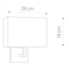 Nowodvorski Lighting seinavalgusti Hotel 4730 hind ja info | Seinavalgustid | kaup24.ee