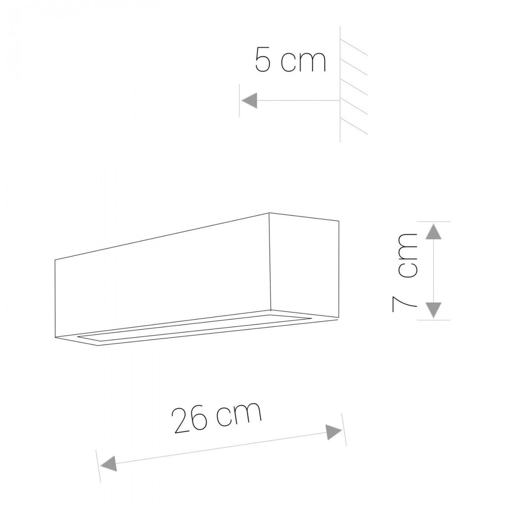 Nowodvorski Lighting seinavalgusti Straight 6345, valge цена и информация | Seinavalgustid | kaup24.ee