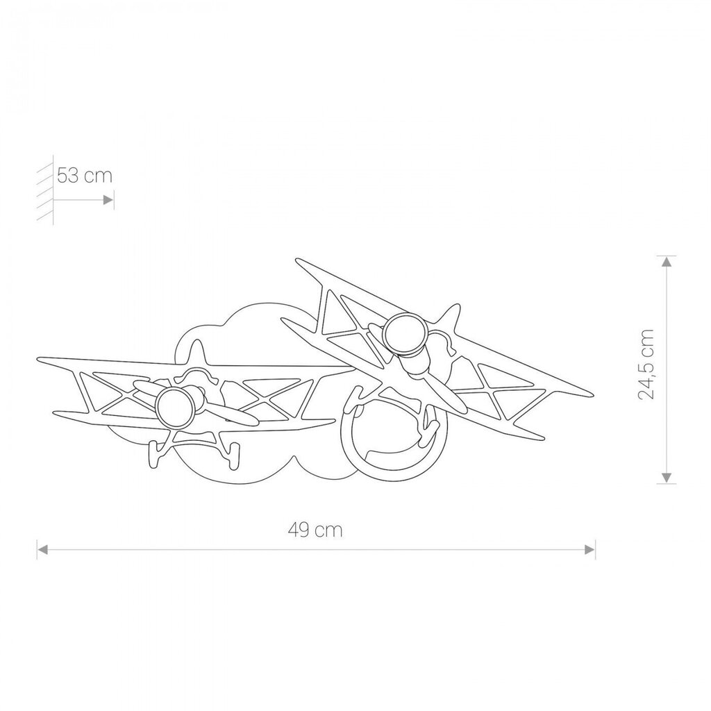 Nowodvorski Lighting seinavalgusti Plane 6903 hind ja info | Seinavalgustid | kaup24.ee