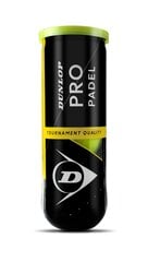 Padeli tennisepallid DUNLOP PRO Padel 3tk hind ja info | Padel | kaup24.ee