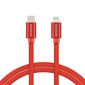 Swissten Textile USB-C To Lightning (MD818ZM/A) Data and Charging Cable Fast Charge / 3A / 1.2m Red hind ja info | Kaablid ja juhtmed | kaup24.ee