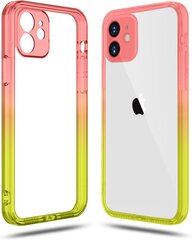 ColorFul Hard Case For iPhone 11, roosa/ kollane hind ja info | Telefoni kaaned, ümbrised | kaup24.ee