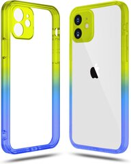 Чехол ColorFul Hard Case For iPhone 12, желтый/синий цена и информация | Чехлы для телефонов | kaup24.ee