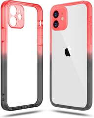 ColorFul Hard Case For iPhone 12, must/ punane цена и информация | Чехлы для телефонов | kaup24.ee