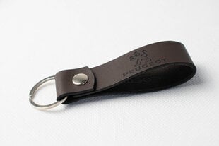 Peugeot nahast võtmehoidja, tumepruun hind ja info | Originaalsed võtmehoidjad | kaup24.ee