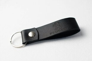 Peugeot nahast võtmehoidja, must hind ja info | Originaalsed võtmehoidjad | kaup24.ee