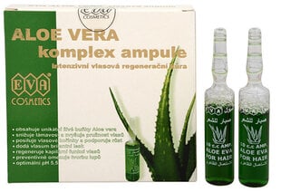 Juukseampullid Eva Cosmetics Aloe Vera, 5x10 ml hind ja info | Maskid, õlid, seerumid | kaup24.ee