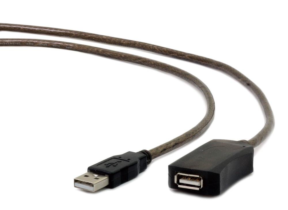 Kaabel Gembird USB 2.0 AM-AF 10M, must цена и информация | Kaablid ja juhtmed | kaup24.ee