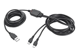 Kabelis Trust GXT 222 Duo Charge&Play предназначен для PS4 цена и информация | Адаптер Aten Video Splitter 2 port 450MHz | kaup24.ee