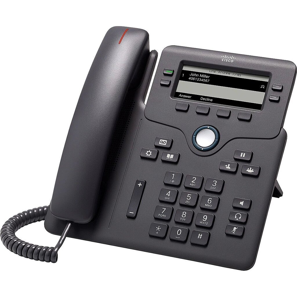 Cisco IP Phone 6851 Black цена и информация | Lauatelefonid | kaup24.ee