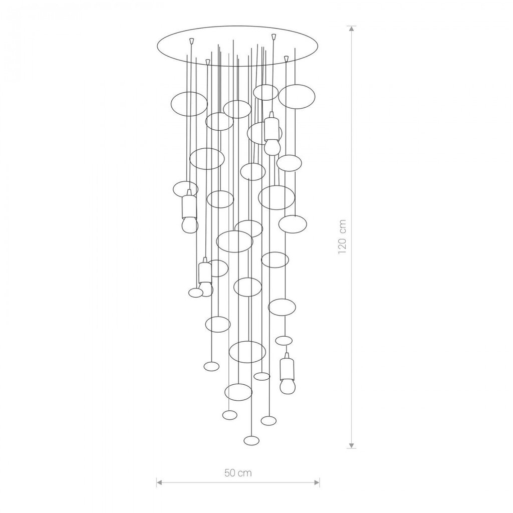 Nowodvorski Lighting rippvalgusti Salva 6846 hind ja info | Rippvalgustid | kaup24.ee